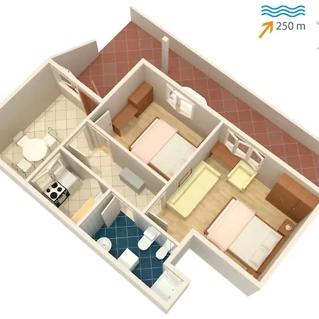 With Wifi Rabac, Labin - 2323 Appartamento *